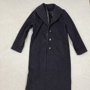 Classic Black Pea Coat for Women